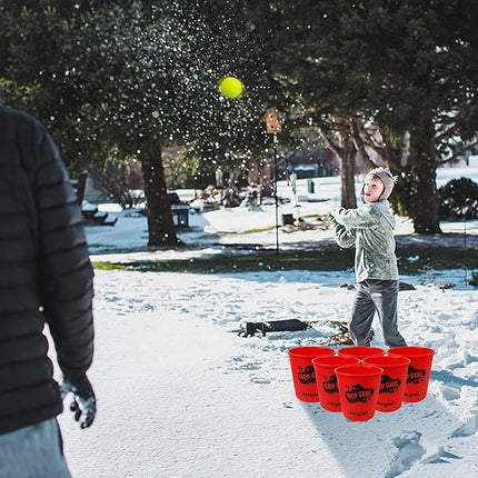 Juegoal Outdoor Giant Yard Pong Game Set Outdoor Toss Game Throwing Game for Beach, Camping, Lawn and Backyard