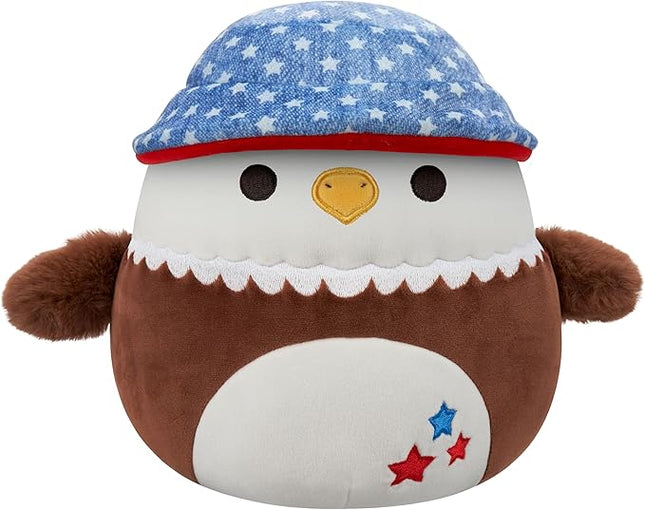 Squishmallows Original 5in Edward The Bald Eagle with Bucket Hat – Official Jazwares Plush (Little)