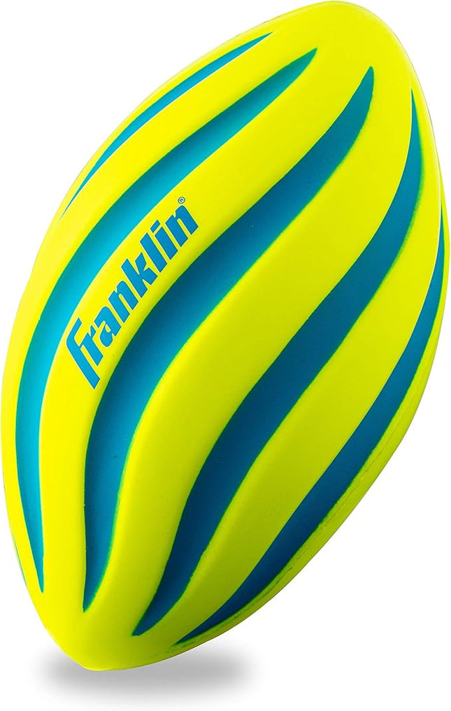 Franklin Sports Kids Foam Football - Mini Soft Foam Youth Football - Indoor + Outdoor Toy Ball for Kids - Probrite 9" Mini Ball - Soft Backyard + Practice Toy - Yellow
