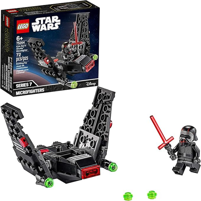 LEGO Star Wars Kylo Ren’s Shuttle Microfighter 75264 Star Wars Upsilon Class Shuttle Building Kit, New 2020 (72 Pieces)