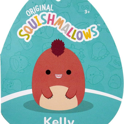 Squishmallows Original 8in Kelly The Red Velociraptor – Official Jazwares Plush (Little)